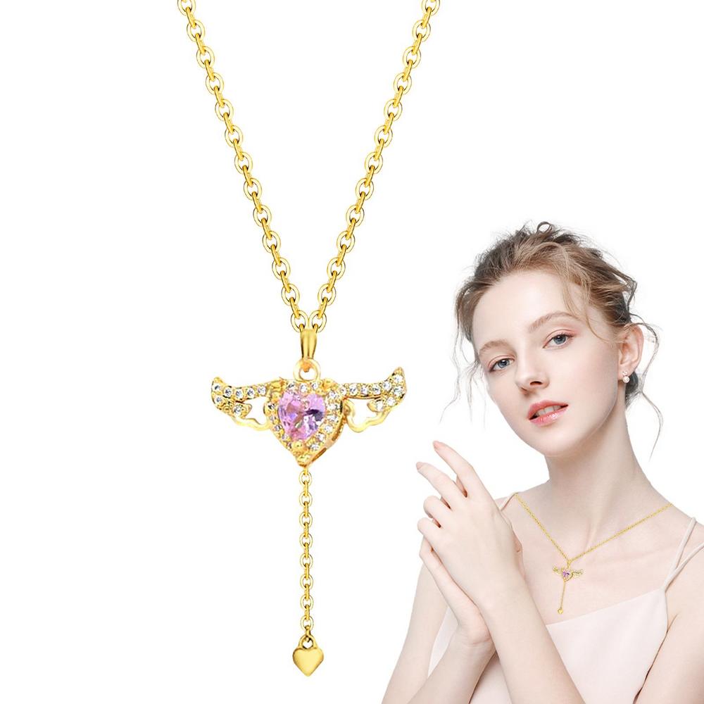 COLLAR CORAZON CON ALAS