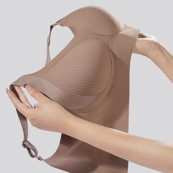 Sujetador push up ajustable sin aros y acanalado para mujer