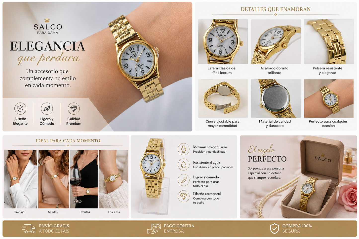 RELOJ SALCO PARA DAMA