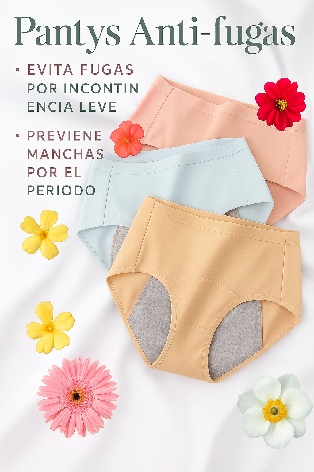 Braga menstrual Comfort Sol (COMBO X3