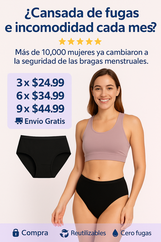 Braga menstrual Comfort Sol (COMBO X3)
