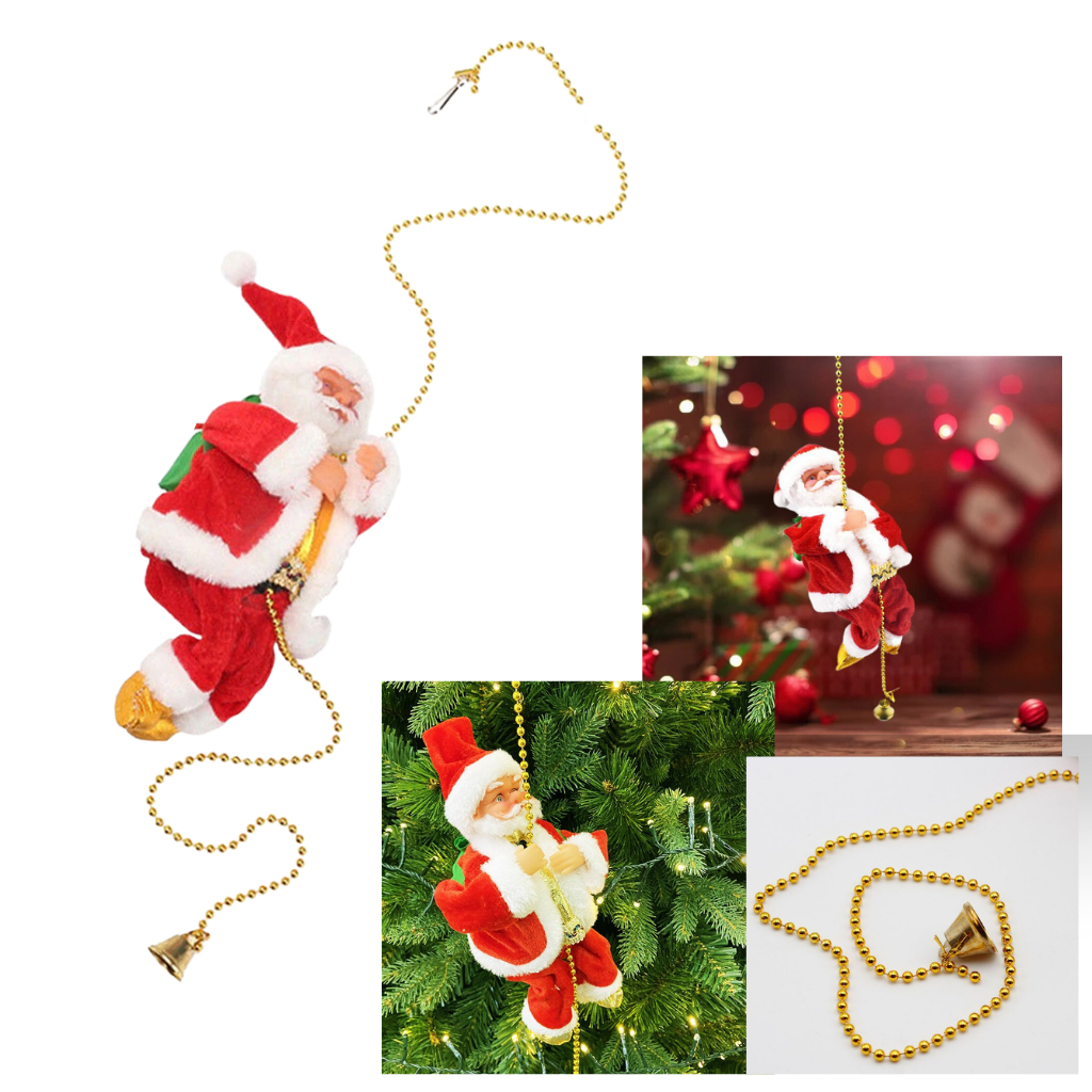 DECORACION PAPA NOEL CON CUERDA