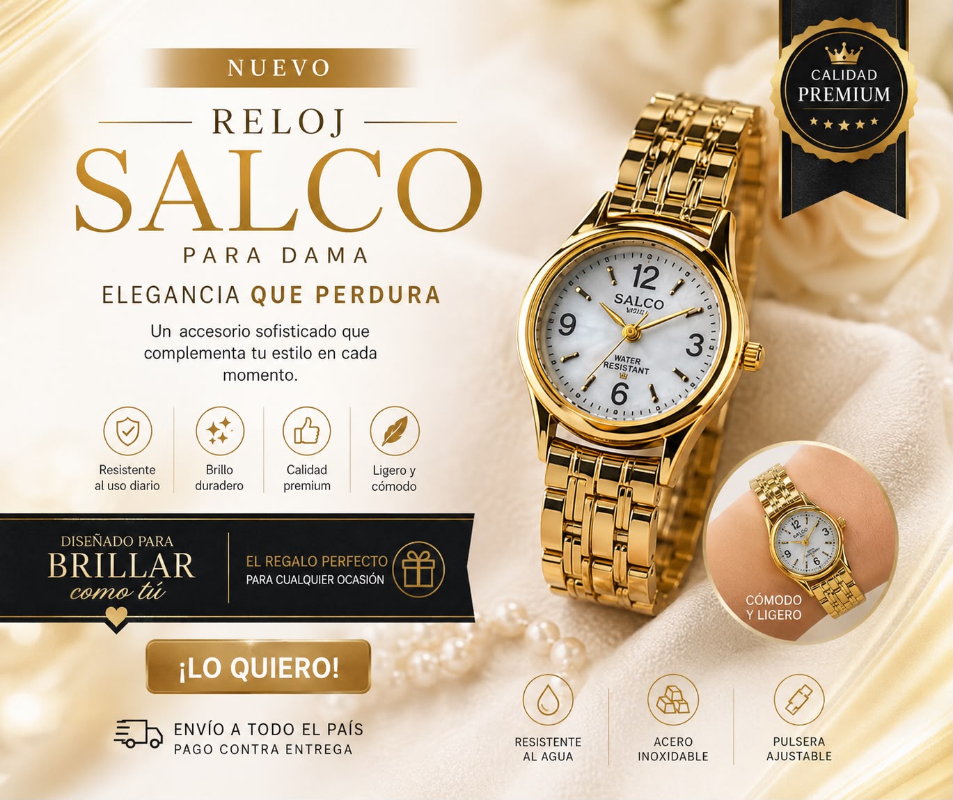 RELOJ SALCO PARA DAMA