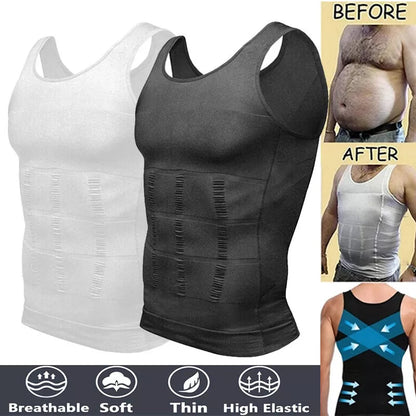 CAMISA DE COMPRESIÓN PARA POSTURA MASCULINA