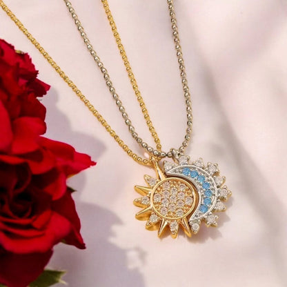 Collar Sol y Luna Eclipse + Caja Gratis 🌘✨